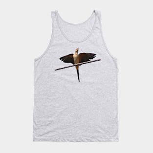 Swallow Bird Singing With Wıngs Outstretched Cut Out Tank Top